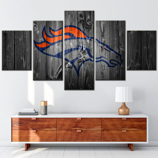 American Football Canvas Wall Art - AF5052 - Denver Broncos - NFL Teams