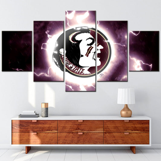American Football - 5 Pieces Wall Art - AF5008 - Florida State Seminoles - American Football Poster - American Football Canvas