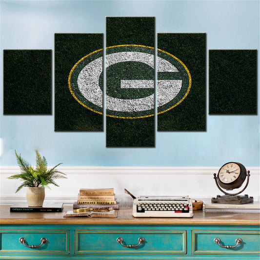 American Football - 5 Pieces Wall Art - AF5060 - Green Bay Packers - American Football Poster - American Football Canvas