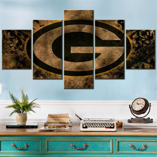 American Football Canvas Wall Art - AF5061 - Green Bay Packers - NFL Teams