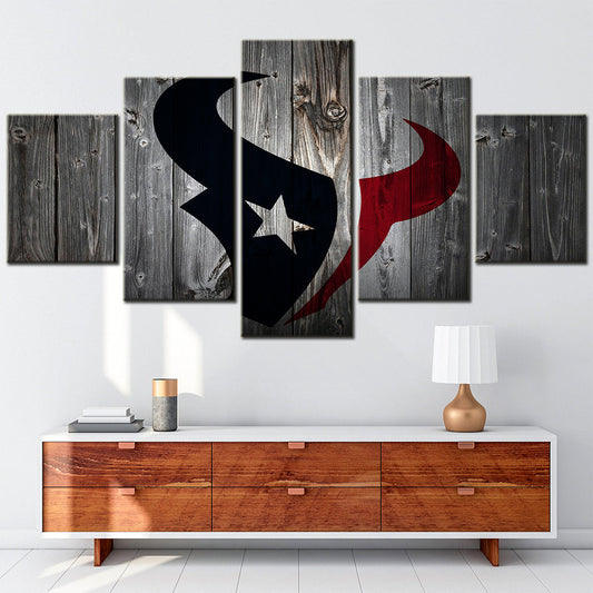 American Football Canvas Wall Art - AF5064 - Houston Texans - NFL Teams