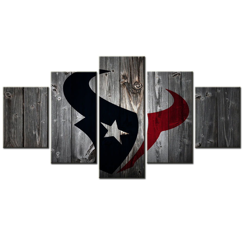 American Football Canvas Wall Art - AF5064 - Houston Texans - NFL Teams