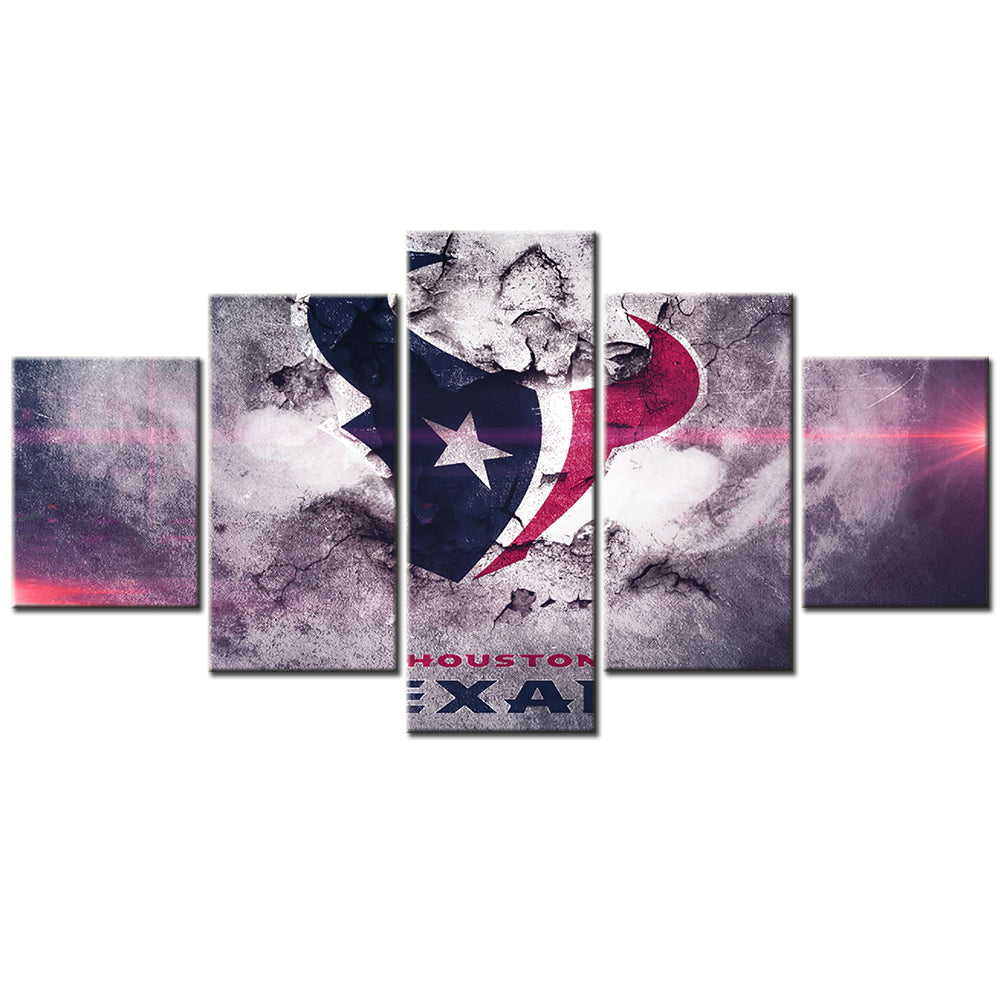 American Football Canvas Wall Art - AF5065 - Houston Texans - NFL Teams