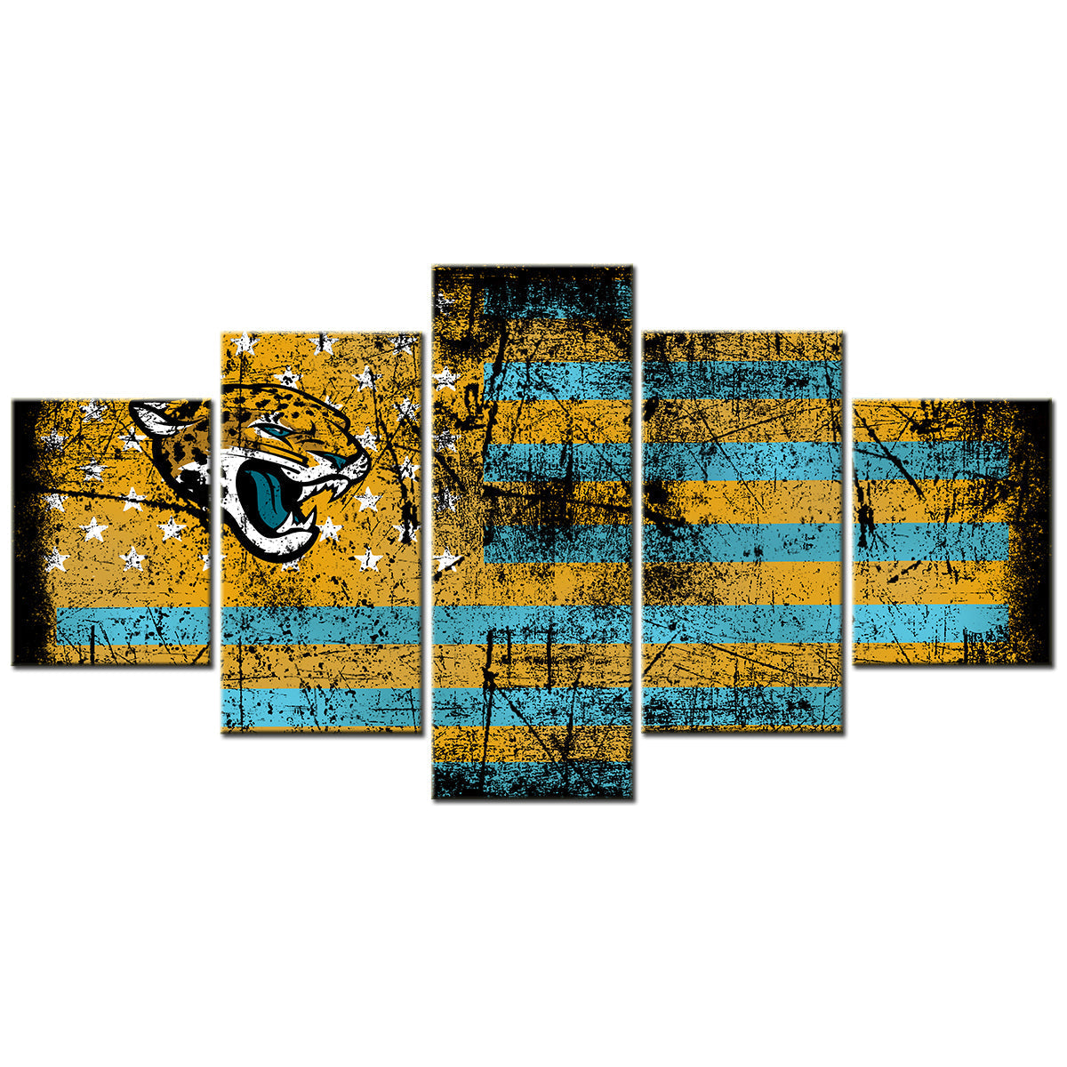American Football Canvas Wall Art - AF5011 - Jacksonville Jaguars - NFL Teams