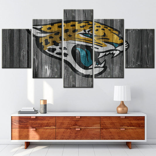 American Football - 5 Pieces Wall Art - AF5067 - Jacksonville Jaguars - American Football Poster - American Football Canvas