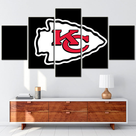 American Football - 5 Pieces Wall Art - AF5070 - Kansas City Chiefs - American Football Poster - American Football Canvas