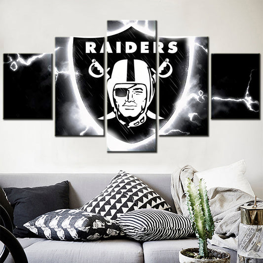 American Football Canvas Wall Art - AF5017 - Oakland Raiders - NFL Teams