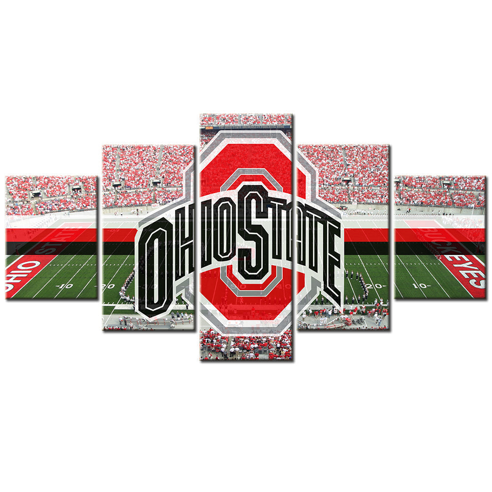 American Football Canvas Wall Art - AF5018 - Ohio State - NFL Teams