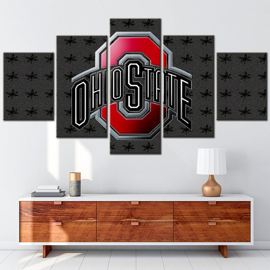 American Football - 5 Pieces Wall Art - AF5073 - Ohio State - American Football Poster - American Football Canvas