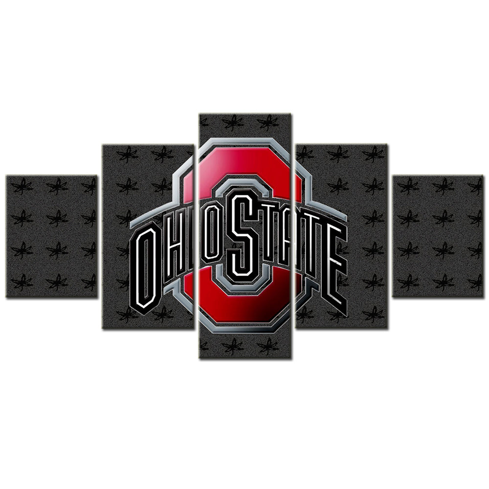 American Football Canvas Wall Art - AF5073 - Ohio State - NFL Teams