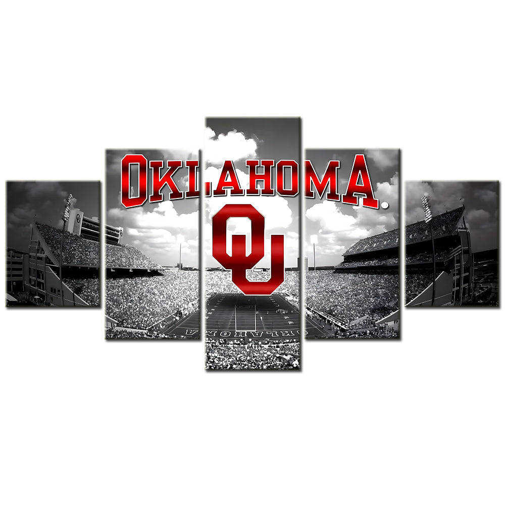American Football Canvas Wall Art - AF5019 - Oklahoma Sooners