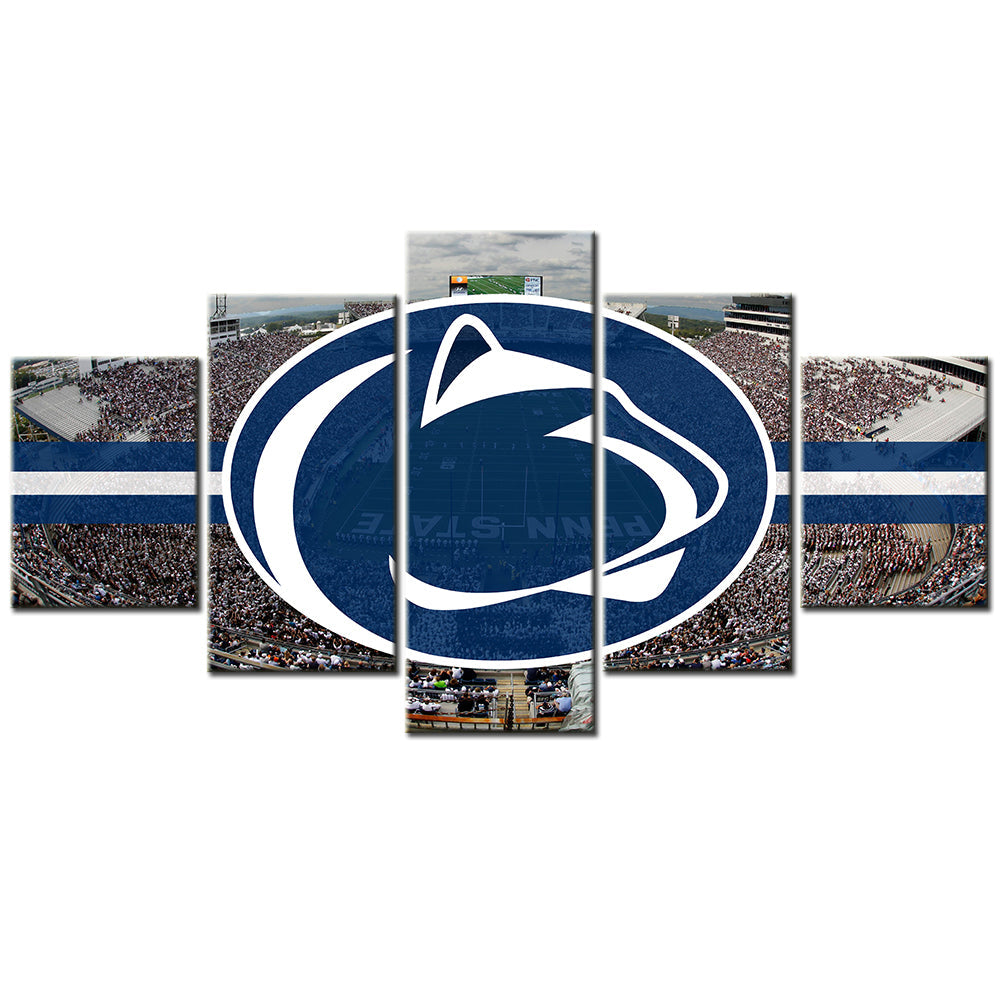 American Football - 5 Pieces Wall Art - AF5021 - Penn State Nittany Lions Football Stadium - American Football Poster - American Football Canvas