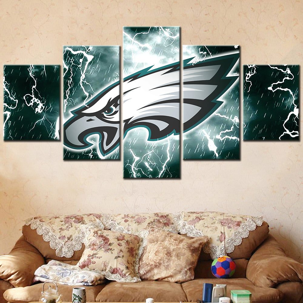American Football - 5 Pieces Wall Art - AF5022 - Philadelphia Eagles - American Football Poster - American Football Canvas