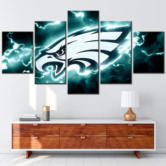 American Football - 5 Pieces Wall Art - AF5075 - Philadelphia Eagles - American Football Poster - American Football Canvas