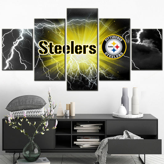 American Football Canvas Wall Art - AF5024 - Pittsburgh Steelers - NFL Teams