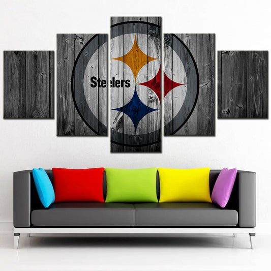 American Football - 5 Pieces Wall Art - AF5076 - Pittsburgh Steelers - American Football Poster - American Football Canvas