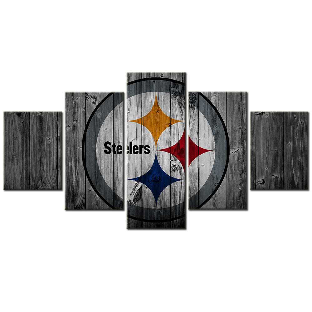 American Football - 5 Pieces Wall Art - AF5076 - Pittsburgh Steelers - American Football Poster - American Football Canvas