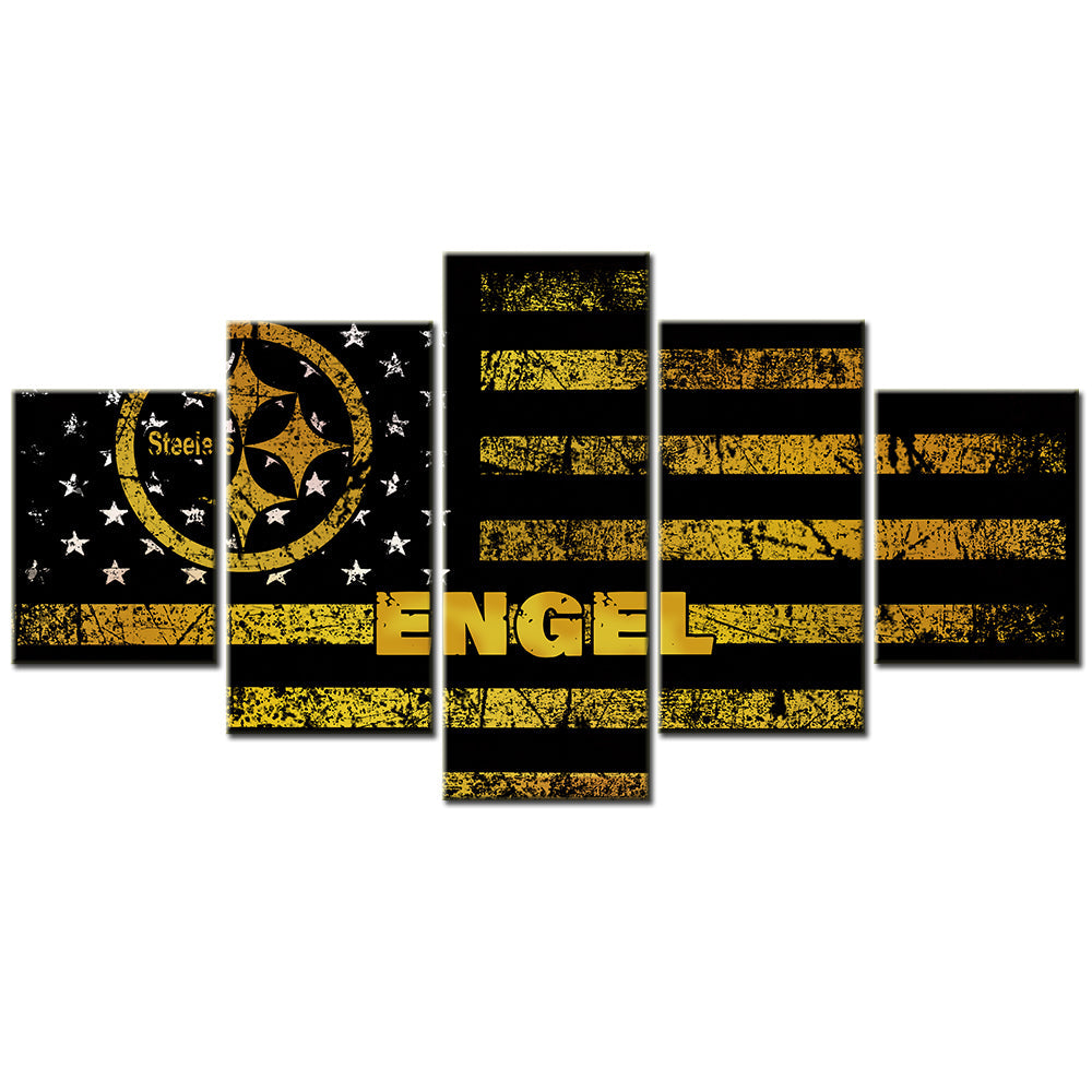 American Football Canvas Wall Art - AF5077 - Pittsburgh Steelers - NFL Teams