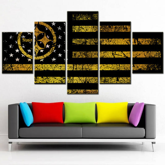 American Football Canvas Wall Art - AF5078 - Pittsburgh Steelers - NFL Teams