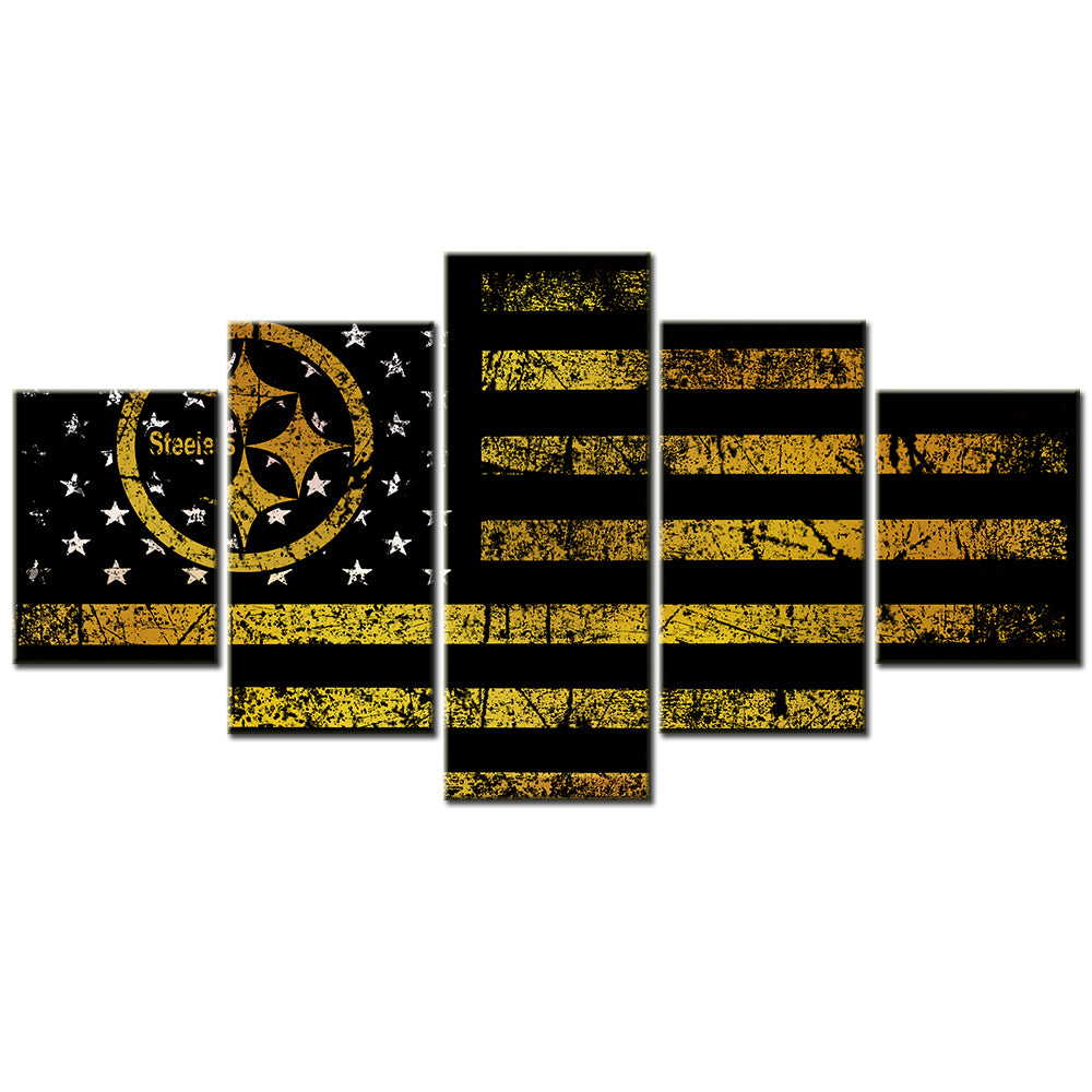 American Football Canvas Wall Art - AF5078 - Pittsburgh Steelers - NFL Teams