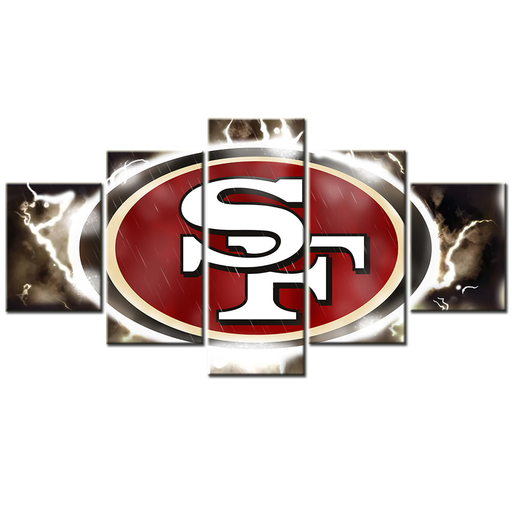 American Football Canvas Wall Art - AF5026 - San Francisco 49ers - NFL Teams