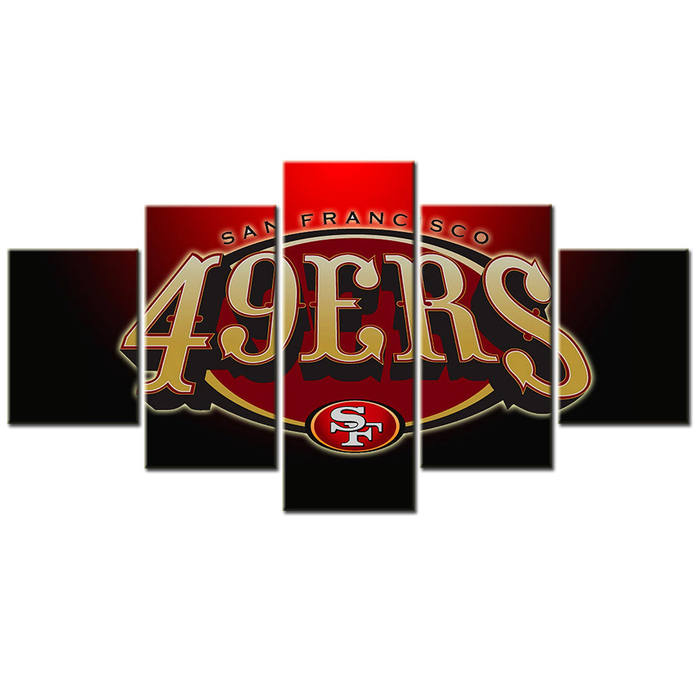 American Football - 5 Pieces Wall Art - AF5027 - San Francisco 49ers - American Football Poster - American Football Canvas