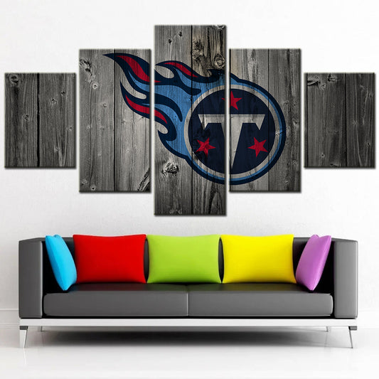 American Football - 5 Pieces Wall Art - AF5081 - Tennessee Titans - American Football Poster - American Football Canvas