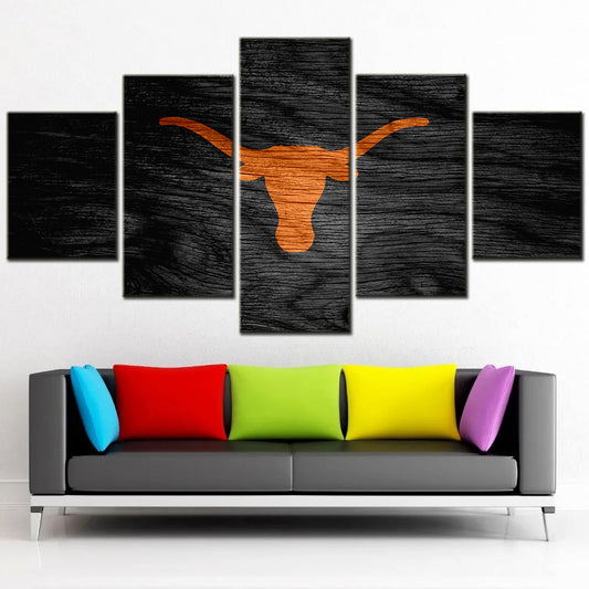 American Football Canvas Wall Art - AF5082 - Texas Longhorns