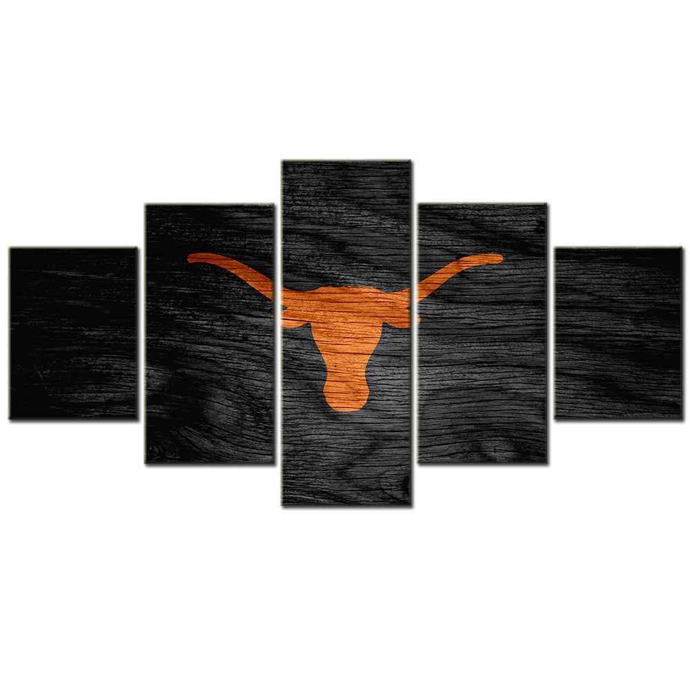 American Football Canvas Wall Art - AF5082 - Texas Longhorns