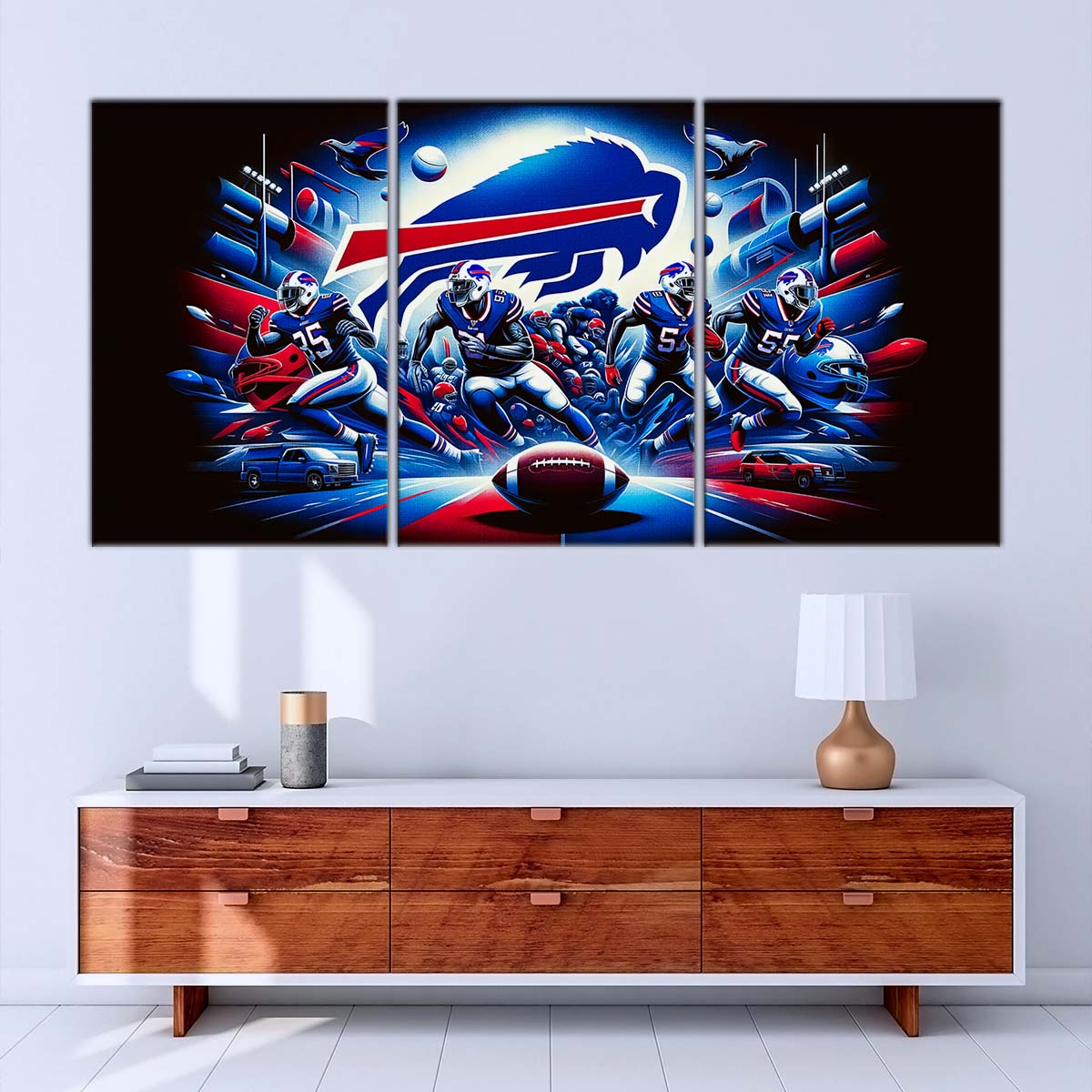 American Football Canvas Wall Art - AF5168 - Buffalo Bills - NFL Super Bowl Team
