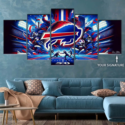 American Football Canvas Wall Art - AF5169 - Buffalo Bills - Super Bowl Spirit - NFL Teams