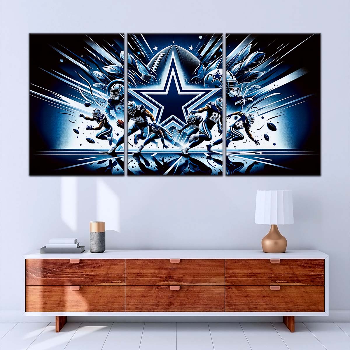 American Football Canvas Wall Art - AF5174 - Dallas Cowboys - NFL Teams