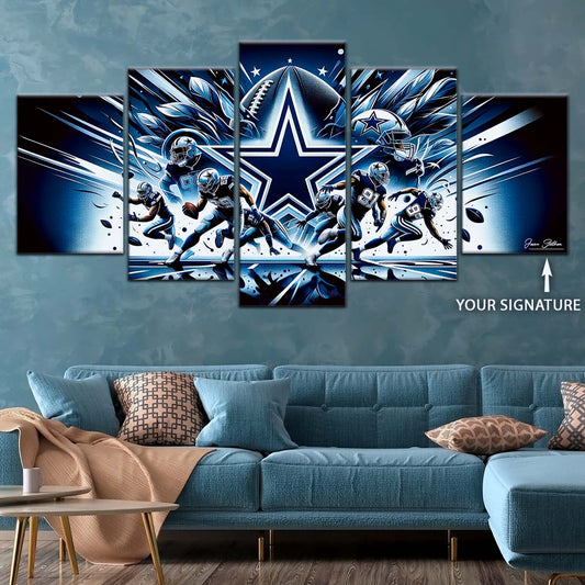 American Football Wall Art - AF5174 - Dallas Cowboys - NFL Football Team - American Football Poster - American Football Canvas