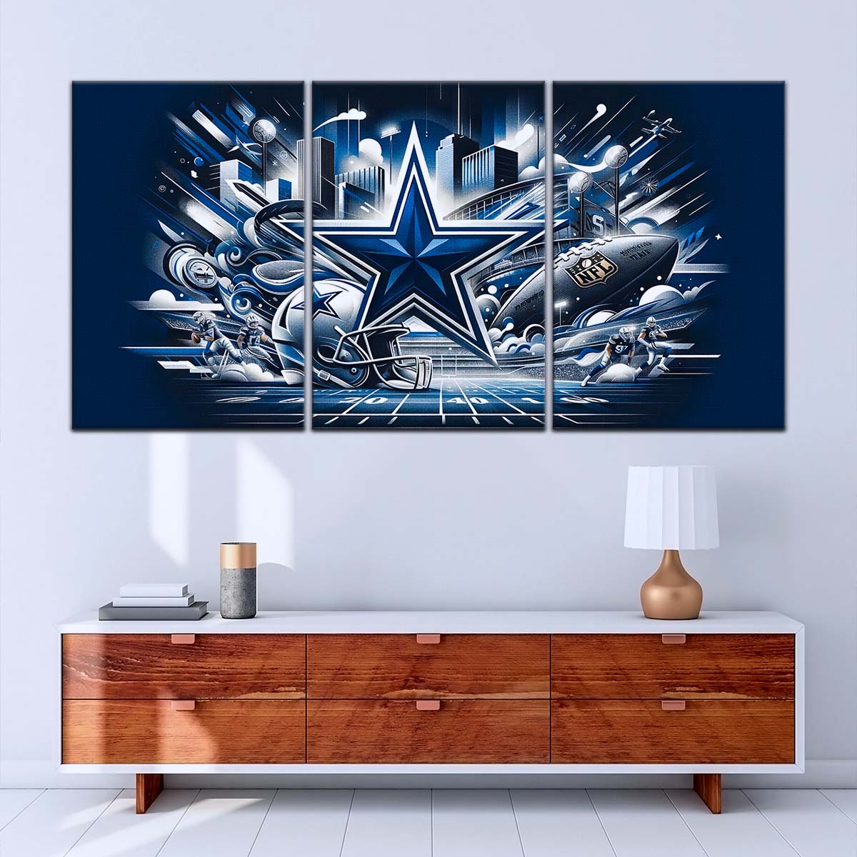 American Football Canvas Wall Art - AF5175 - Dallas Cowboys - Super Bowl Dreams - NFL Teams