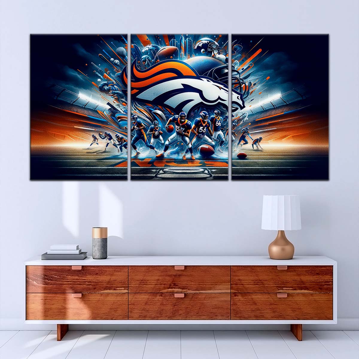 American Football Canvas Wall Art - AF5178 - Denver Broncos - Super Bowl - NFL Teams