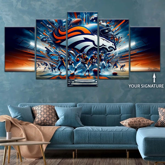 American Football Canvas Wall Art - AF5178 - Denver Broncos - Super Bowl - NFL Teams