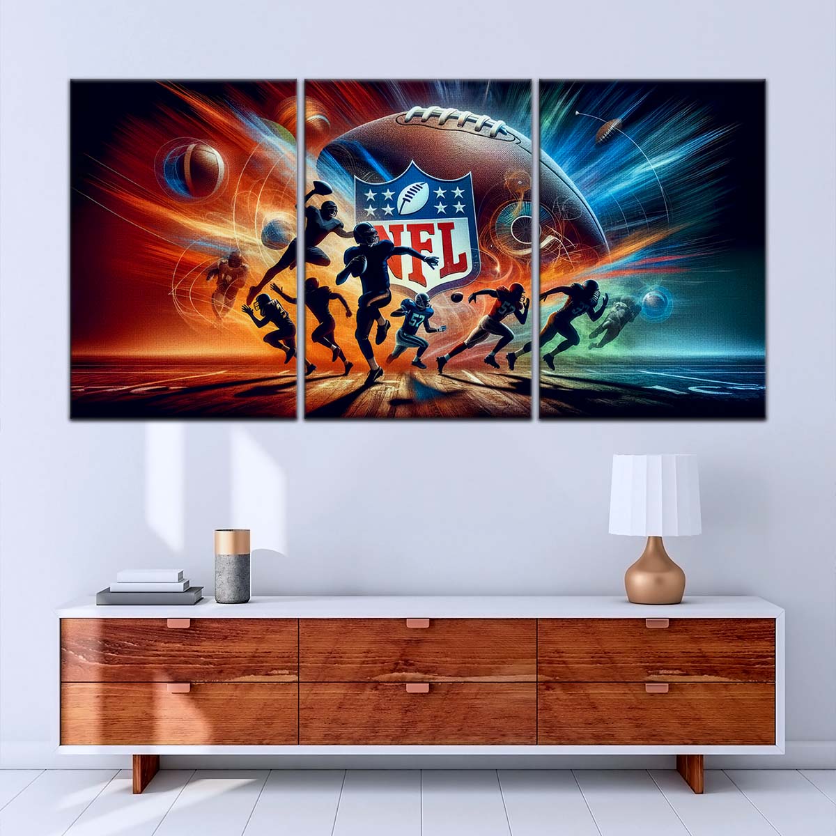 American Football Canvas Wall Art - AF5184 - Dynamic NFL Excitement