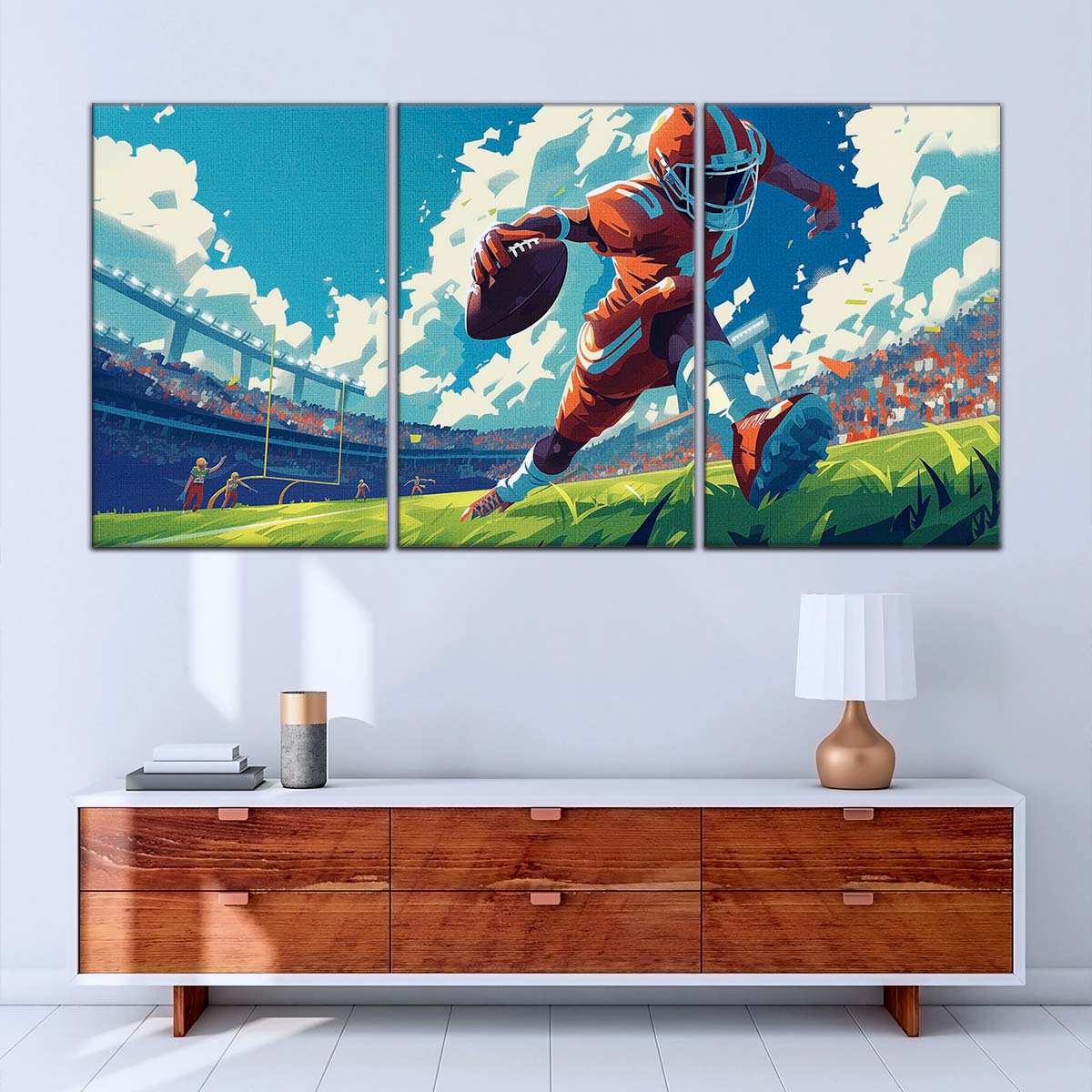 American Football Canvas Wall Art - AF5188 - Dynamic NFL Touchdown