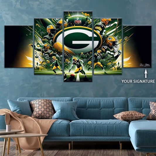 American Football Canvas Wall Art - AF5191 - Green Bay Packers - NFL Super Bowl - NFL Teams