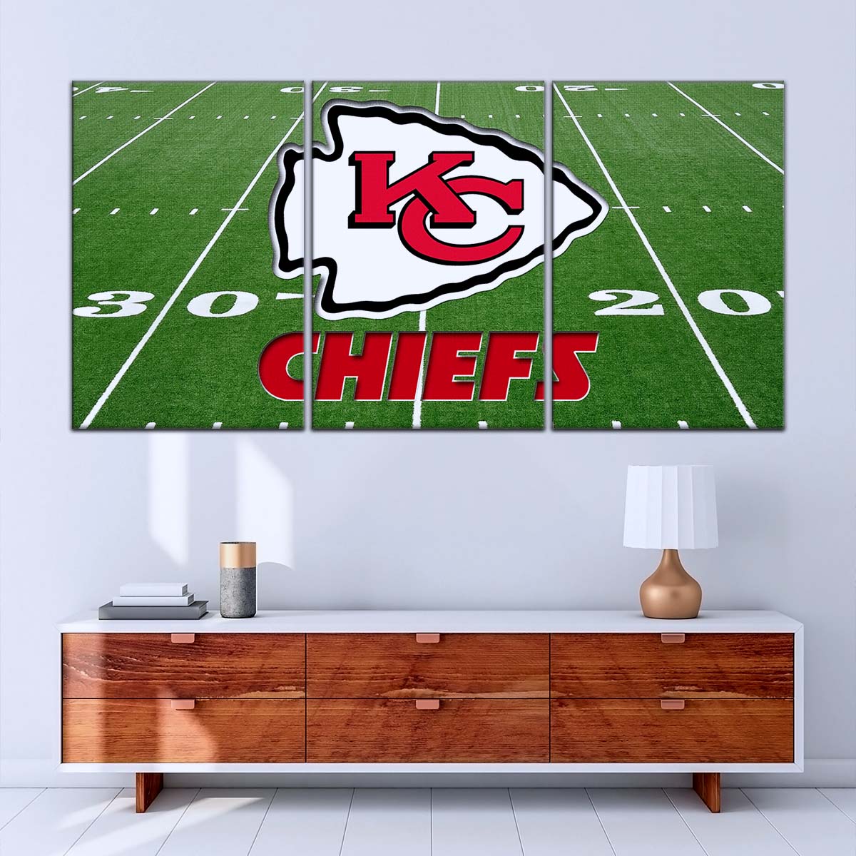 American Football Canvas Wall Art - AF5197 - Kansas City Chiefs - NFL Teams
