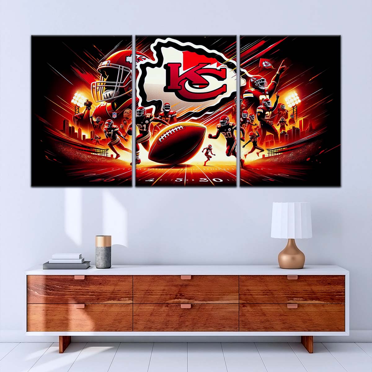 American Football Canvas Wall Art - AF5198 - Kansas City Chiefs - Super Bowl - NFL Teams