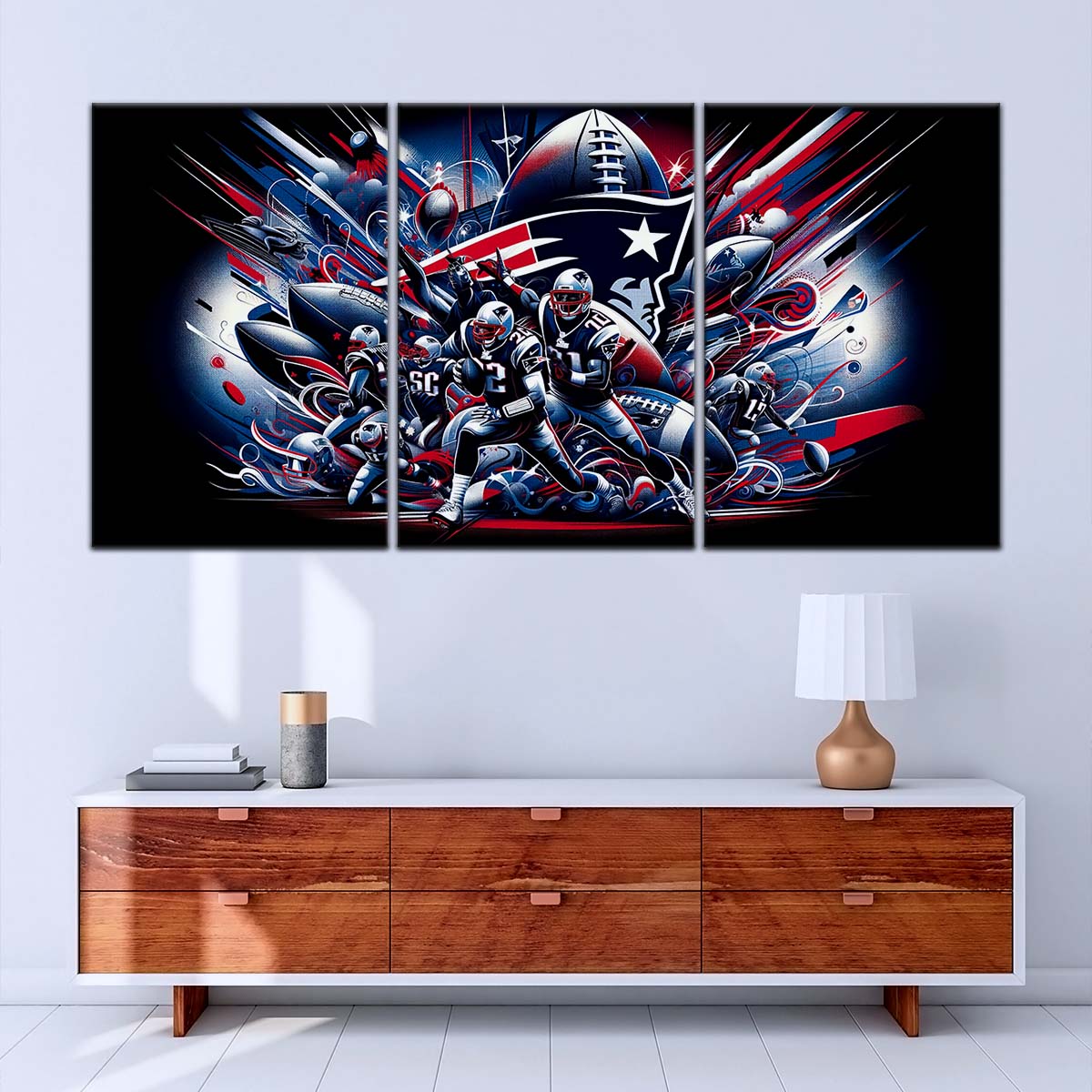 American Football Canvas Wall Art - AF5201 - New England Patriots - Super Bowl - NFL Teams