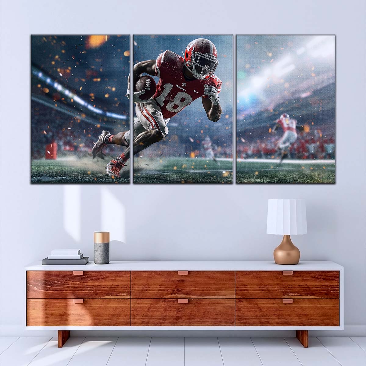 American Football Canvas Wall Art - AF5206 - NFL Touchdown Rush