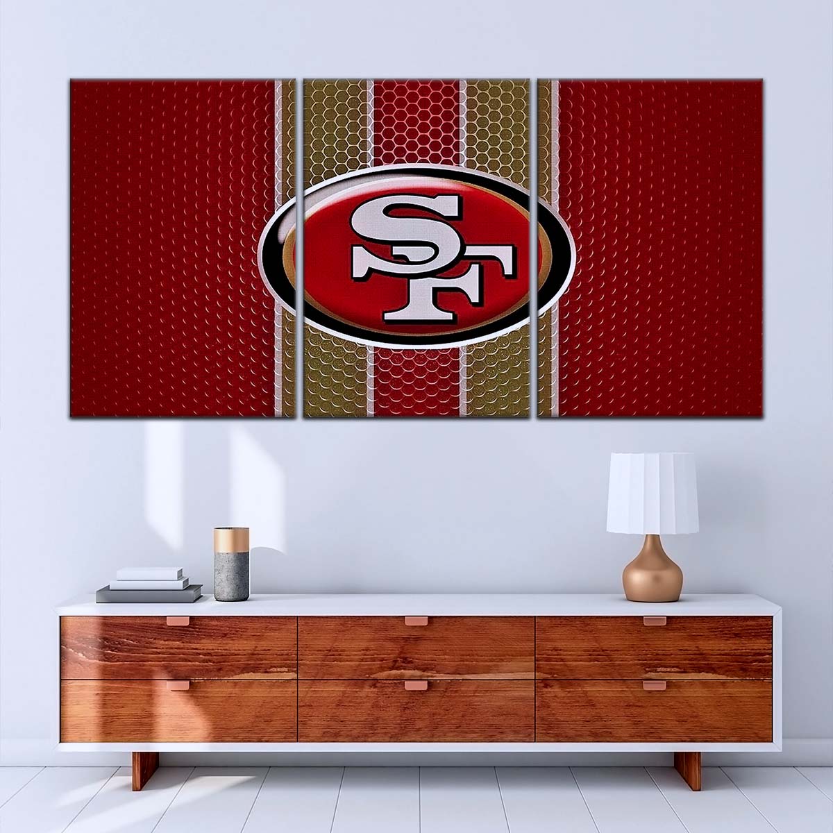 American Football Canvas Wall Art - AF5214 - San Francisco 49ers - Capture the Spirit of NFL Football