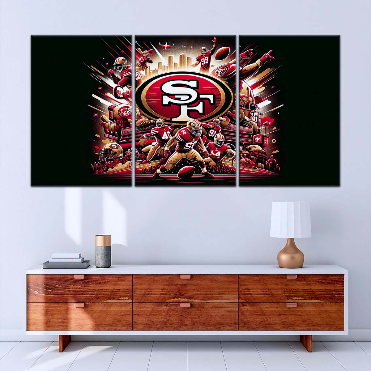 American Football Canvas Wall Art - AF5215 - San Francisco 49ers - Super Bowl - NFL Teams