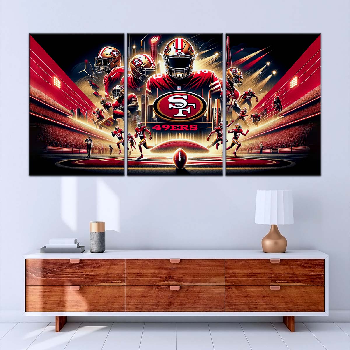American Football Canvas Wall Art - AF5217 - San Francisco 49ers - NFL Super Bowl