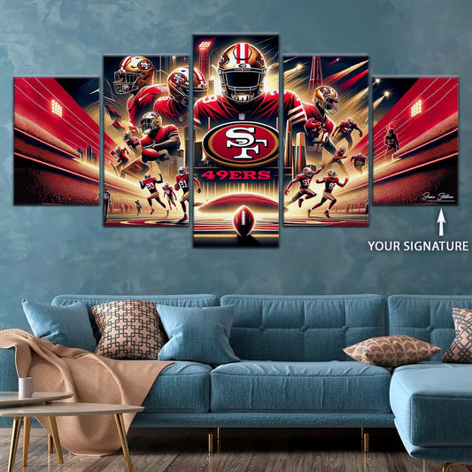 American Football Wall Art - AF5217 - San Francisco 49ers - NFL Super Bowl - American Football Poster - American Football Canvas