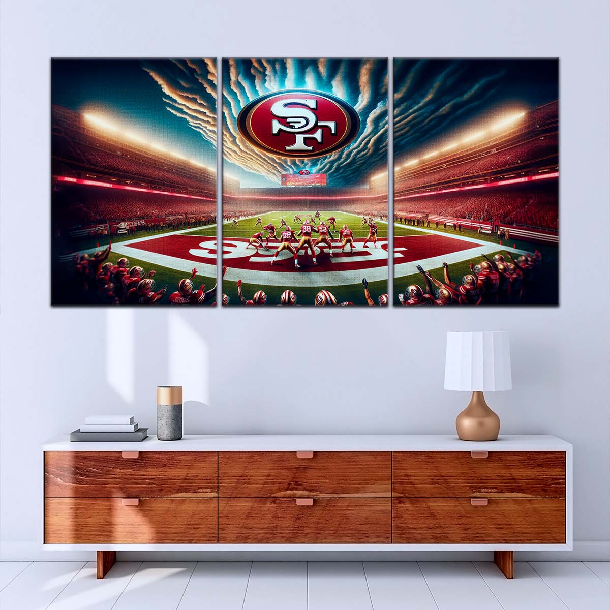 American Football Canvas Wall Art - AF5218 - San Francisco 49ers - Stadium - NFL Teams