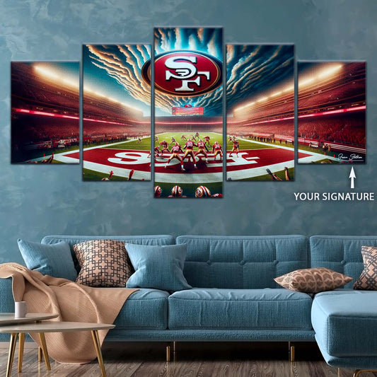 American Football Canvas Wall Art - AF5218 - San Francisco 49ers - Stadium - NFL Teams