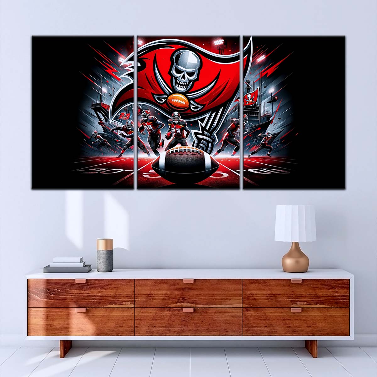 American Football Canvas Wall Art - AF5224 - Tampa Bay Buccaneers - NFL Football Super Bowl Team